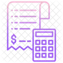Conta De Calculo Calcular Conta Calculo De Fatura Ícone