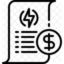 Conta de eletricidade  Ícone