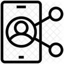 Conta De Midia Social Compartilhar Conta Conta Ícone
