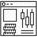 Conta Negociacao Mercado De Acoes Ícone