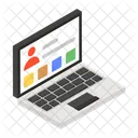 Conta Online Perfil De Usuario Perfil De Laptop Icon