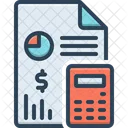 Contabilidad Documento Informe Icono