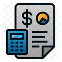 Contabilidad Finanzas Negocios Icono