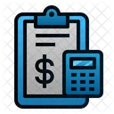 Contabilidad Informe Calculadora Icono