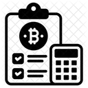 Contabilidad De Bitcoin Calculos De Bitcoin Estimacion De Costos Icono