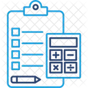 Contabilidade Calculo Calculadora Ícone