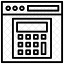Calculo On Line Orcamento On Line Receita Ícone