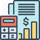 Contabilidade Orcamentaria Orcamento Banco Ícone