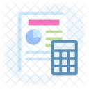 Orcamento Contabilidade Calculadora Ícone