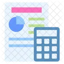 Orcamento Contabilidade Calculadora Ícone