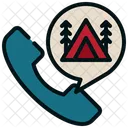 Contact Camping Campground Icon