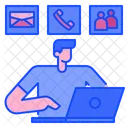 Contact Communicate Telephone Icon