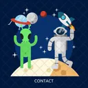 Contact Space Universe Icon