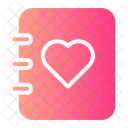 Contact Book Love And Romance Valentines Day Icon