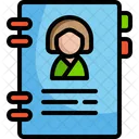 Contact Book Directory Guide Icon