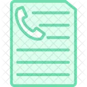 Contact Form Communication Icon