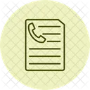 Contact Form Communication Icon