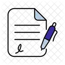 Contract Agreement Document Icon