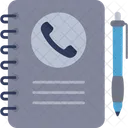 Contact List Directory Phone Book Icon