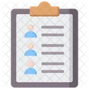 Shortlist Contact List People Icon