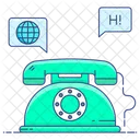 Telephone Call Sign Contact Us Icon
