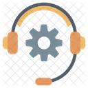 Contact Us Headphone Customer Service Icon