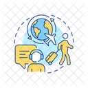 Contact Travel Agency Customer Support Icon