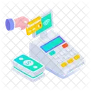 Contactless Payment Pos Till Icon