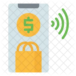 Contactless Shopping  Icon