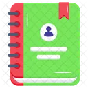 Libreta De Contactos Directorio Telefonico Paginas Amarillas Icono