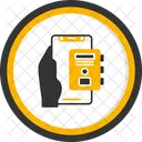 Contacts Hand Holding Phone Address Book Icon