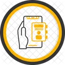 Contacts Hand Holding Phone Address Book Icon