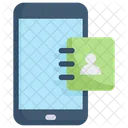 Contacts in smartphone  Icon