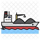 Container Ship Cargo Icon