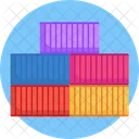 Container Box Shipping And Delivery Icon