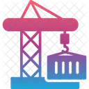 Container Crane Construction Icon