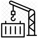 컨테이너 크레인 화물 크레인 화물 컨테이너 아이콘