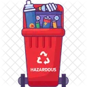 Container for hazardous waste  Icon