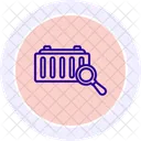 Container Inspection Shipping Icon