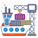 Container Loading Container Hoist Cargo Container Icon