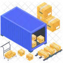 Container Loading Containerization Cargo Container Icon