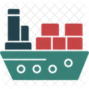 Container Ship Freight Container Vessel Cargo Transport Icon