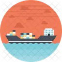 Shipment Container Sea Icon