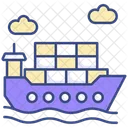 Container Ship Ship Cargo Ship Icon