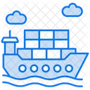 Container Ship Ship Cargo Ship Icon