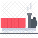 Container Train Locomotive Container Locomotive Icon