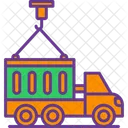 Container Truck Container Delivery Icon