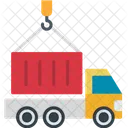 Container Truck Transport Dump Icon