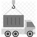 Container Truck Transport Dump Icon
