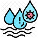 Contaminacion Agua Virus Icono